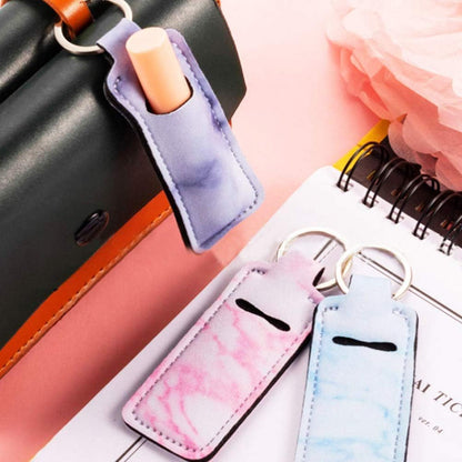 3 Pcs Chapsticks Holder Keychain for Lipstick, Stocking Stuffers for Teen Girls Women Small Christmas Gifts